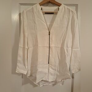 Zara Basic Cream Blouse